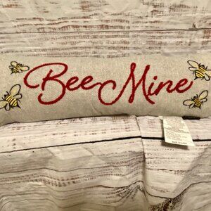 Rachel Roy Embroidered Bee Mine 24 Inch Feather Accent Pillow w/ Tassels